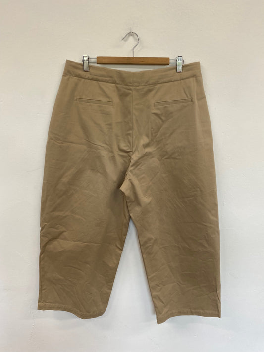 Fabulous Zara Beige Balloon Leg Trousers UK XL BS001