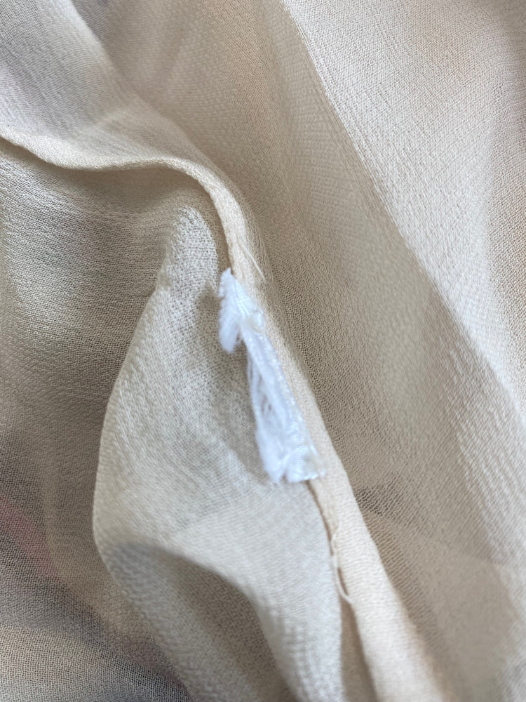 Boho French Connection Beige Beaded Beach Cover UK12 GM143