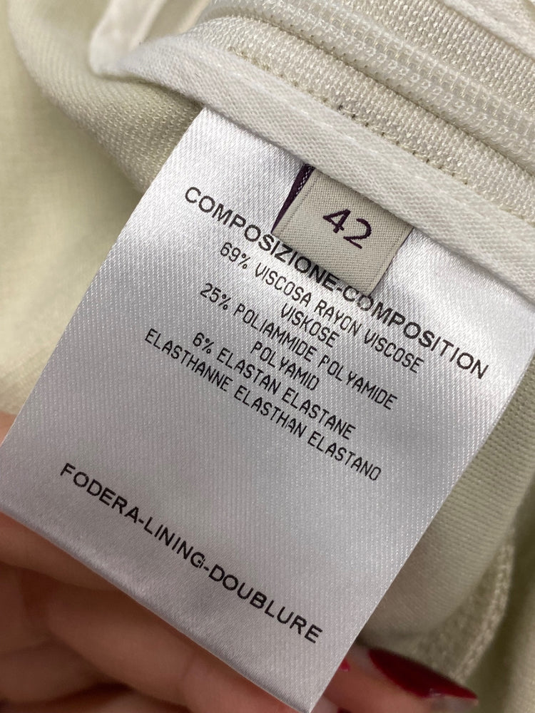 Fabulous Stella McCartney Dress UK14 Beige peplum strapless GM143