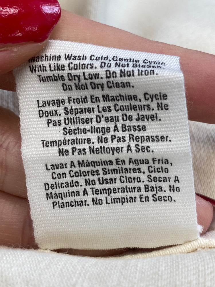 Fabulous DKNY Longline jacket Uk 10 Cream denim GM143