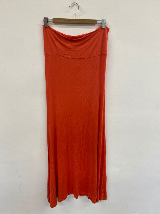 Fabulous Arden B. Orange Bandeau Maxi Dress UK M GM143