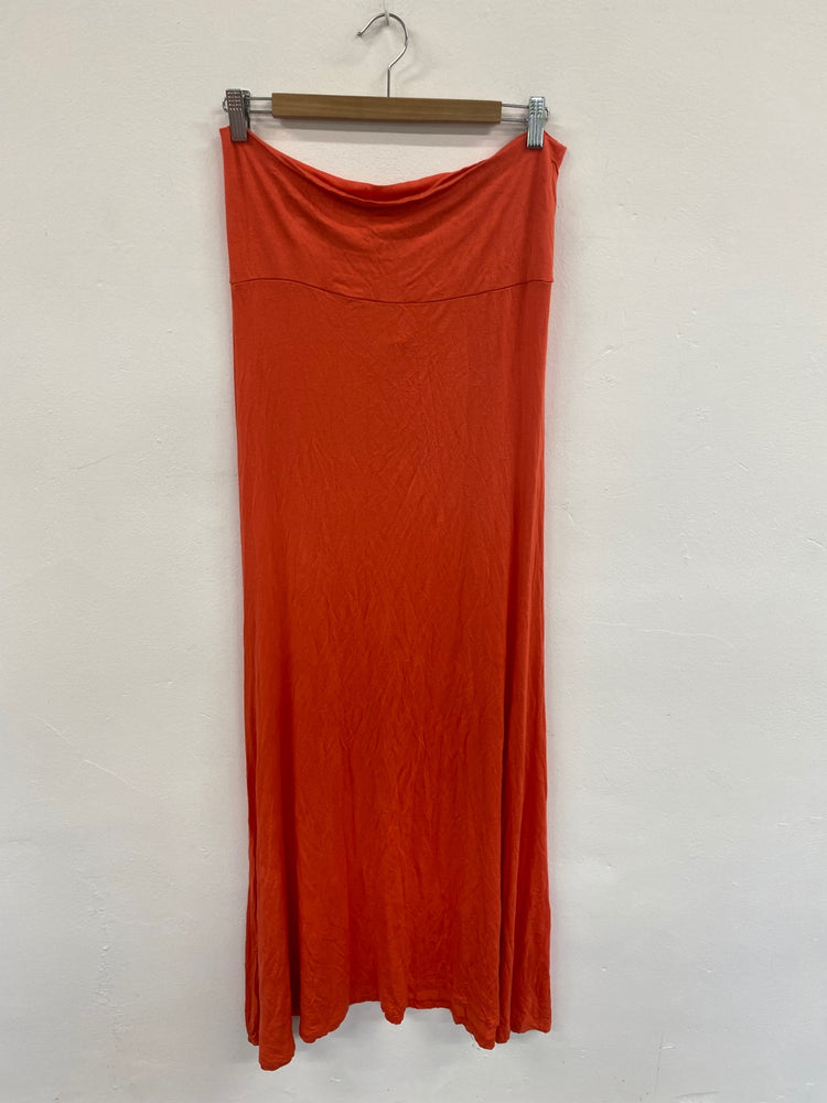 Fabulous Arden B. Orange Bandeau Maxi Dress UK M GM143