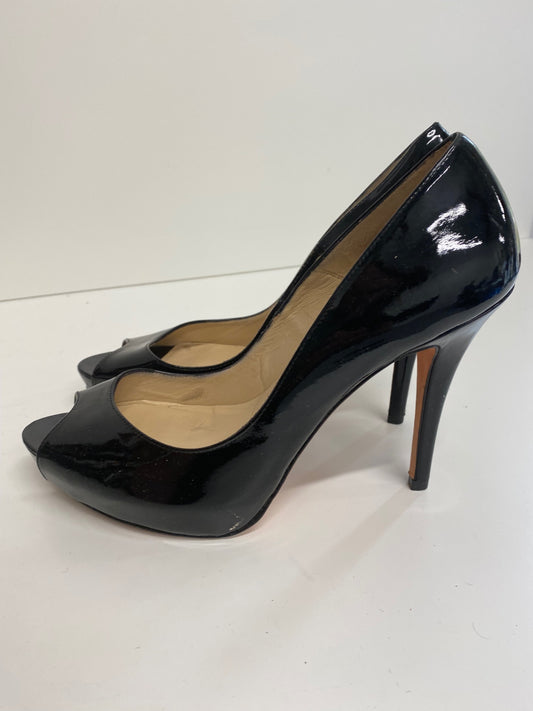 Fabulous L.K. Bennett classic Peep toe stilleto Pumps Uk7 Black Classic GM143