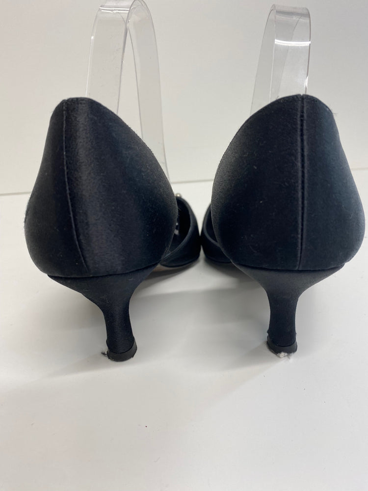 Fabulous Sam Thomas Evening mid Kitten heels Uk7 Black Formal events GM143