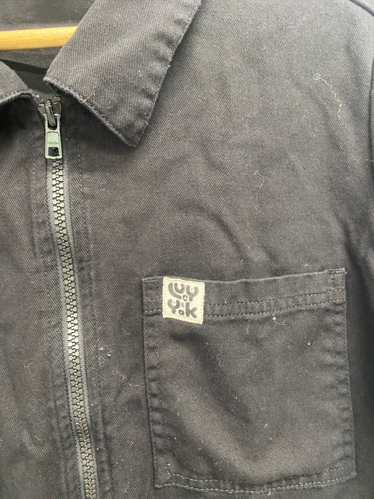 Fabulous Lucy & Yak Jumpsuit UK 16 Black denim CM007