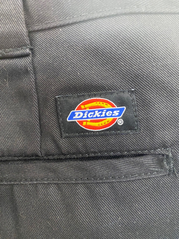 Classic Dickies Black Raw Hem Slim Straight Work Trousers W36" GM143