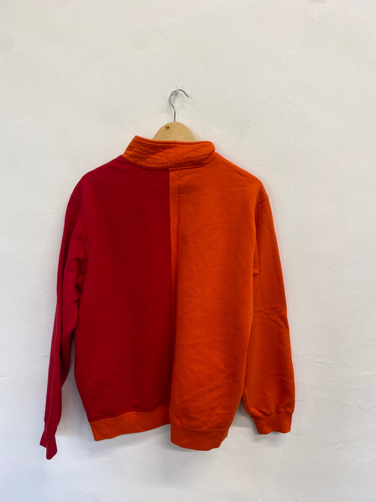 Classic Supreme Sweater UK L Orange colour block GM143