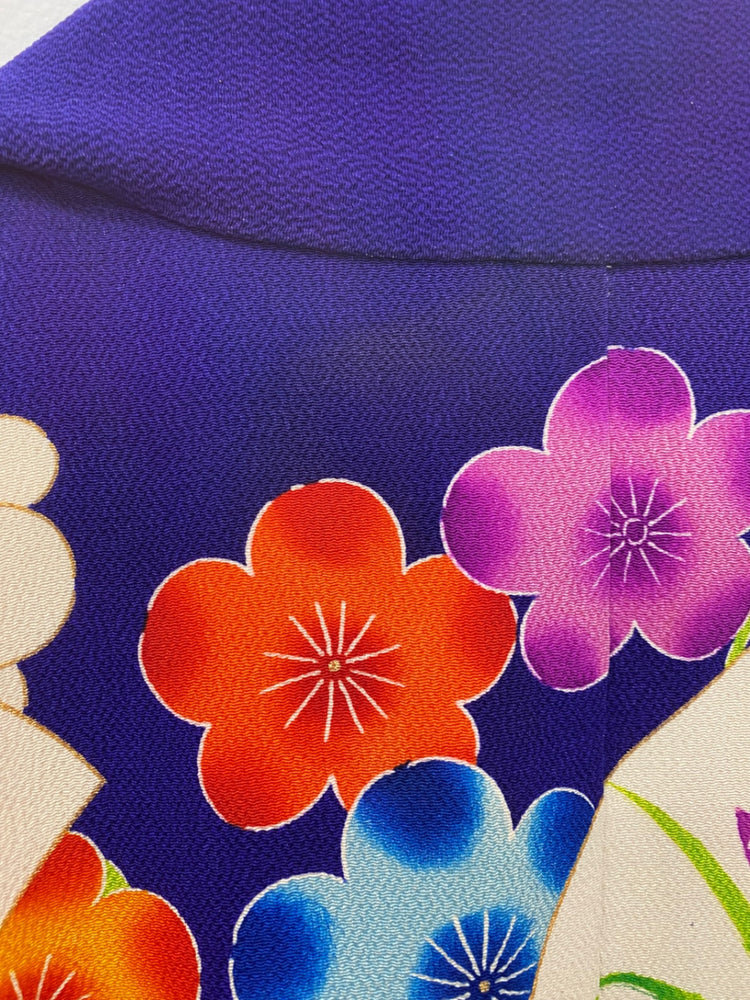 Fabulous Nakaya Traditional Floral Japanese Kimono UK M-L RG99