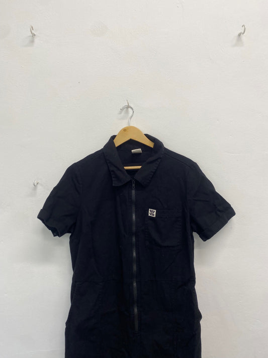 Fabulous Lucy & Yak Jumpsuit UK 16 Black denim CM007