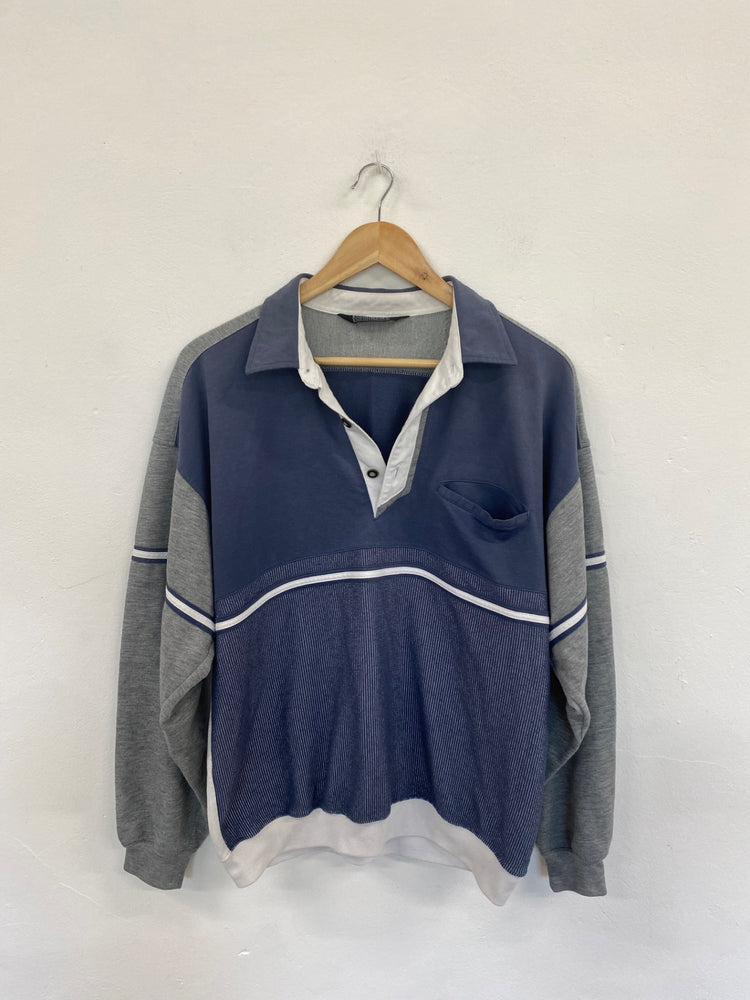 Classic Knightsbridge Blue Mix Sweater UK L GM143