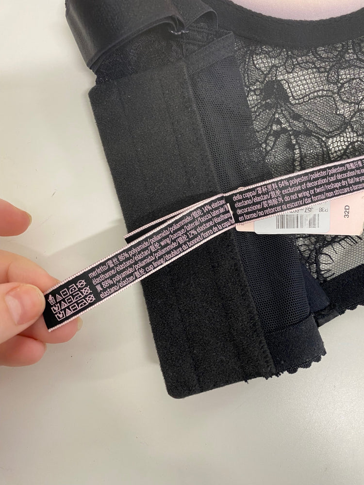 Fabulous Victoria’s Secret Shine Strap Padded Lace Corset 32D LG276