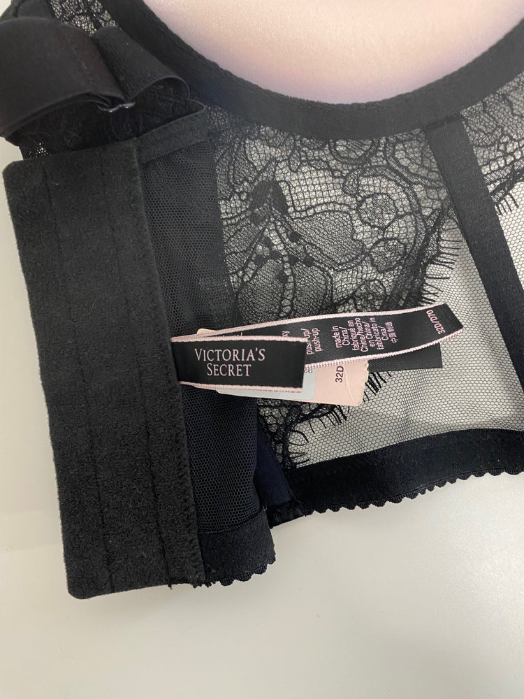 Fabulous Victoria’s Secret Shine Strap Padded Lace Corset 32D LG276