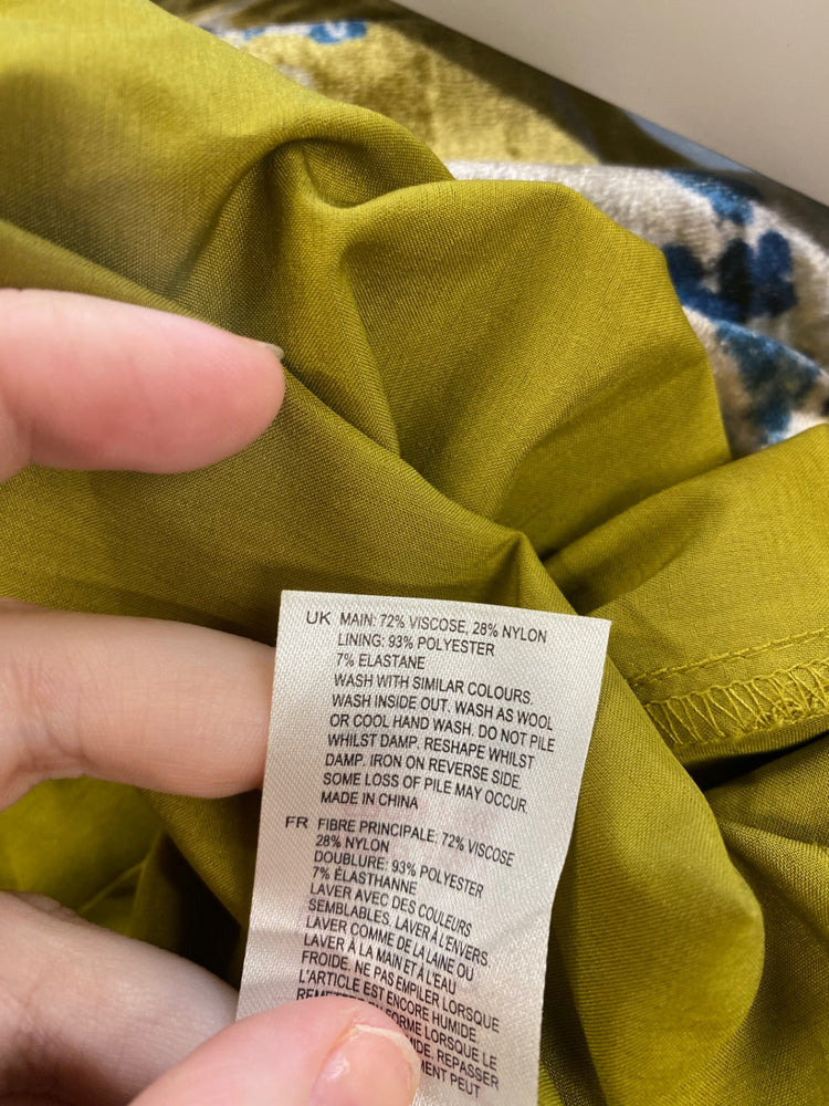 Fabulous Boho White Stuff Maple Velvet Midi Skirt UK10 LG276