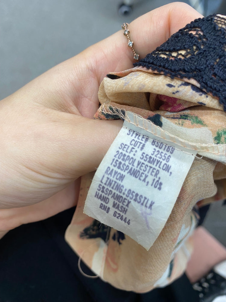 Fabulous Nicole miller Dress UK 6 Black lace midi SM438