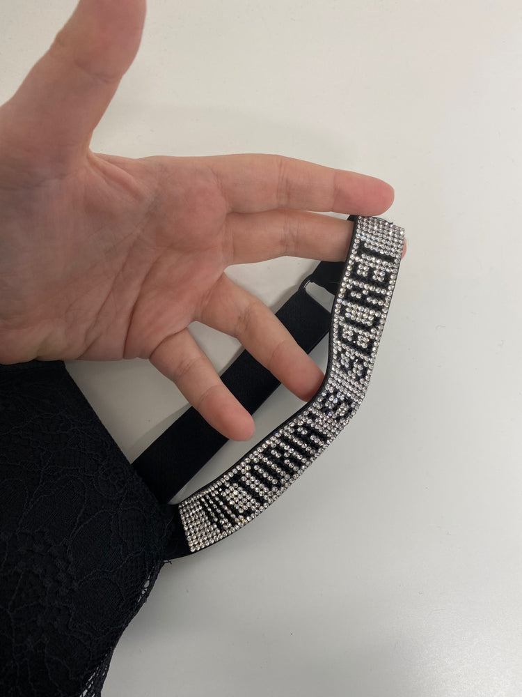 Fabulous Victoria’s Secret Shine Strap Padded Lace Corset 32D LG276