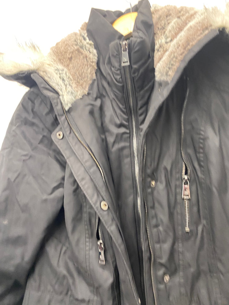 Fabulous Madison Expedition Heritage black Parka Jacket UK S Hooded LB244