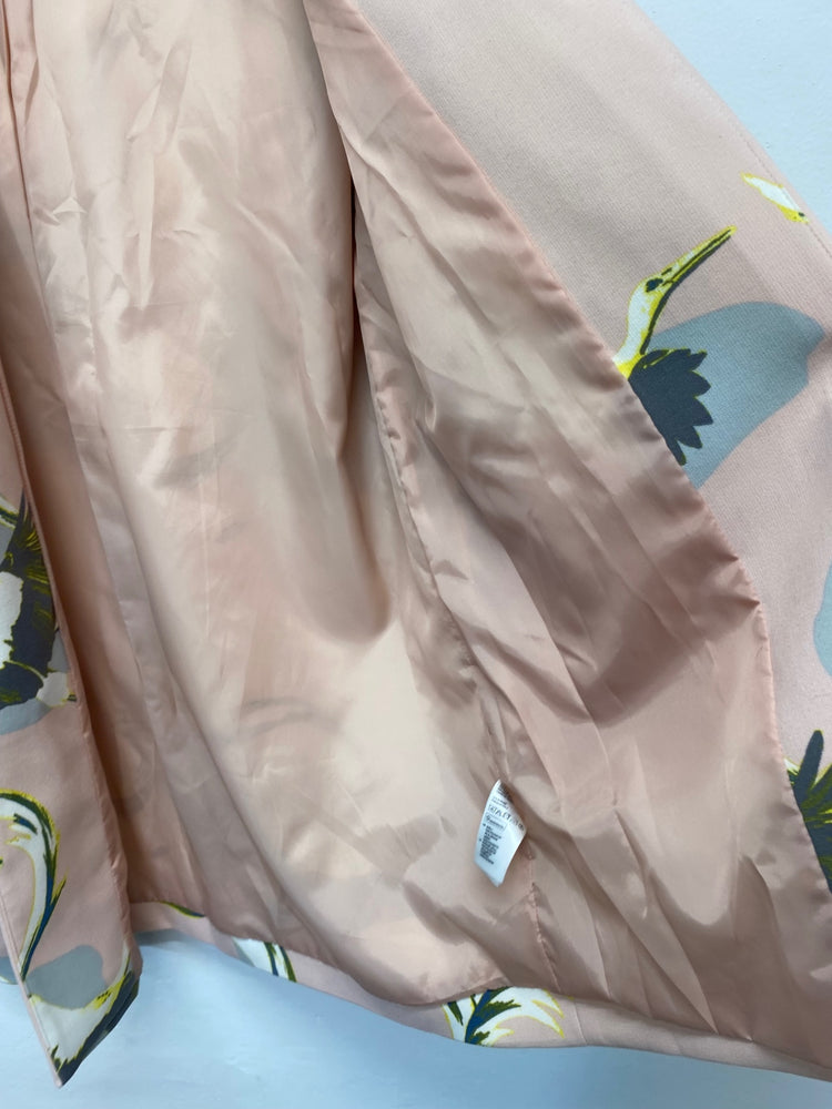 Fabulous H&M kimono style Overcoat UkM Peach Lagenlook crane oriental LB244