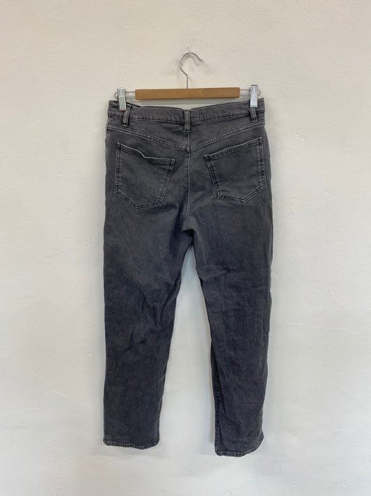 Fabulous The White Company Marlow Grey Straight Cut Jeans UK8 SO001