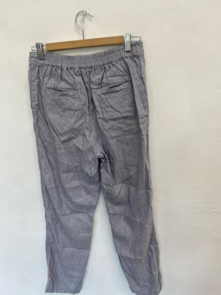 Fabulous Trenery Trousers Uk 8 Grey relaxed SO001