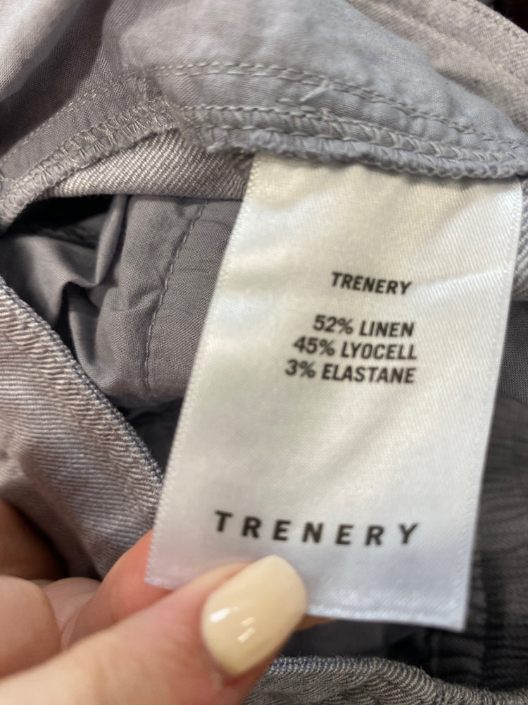 Fabulous Trenery Trousers Uk 8 Grey relaxed SO001