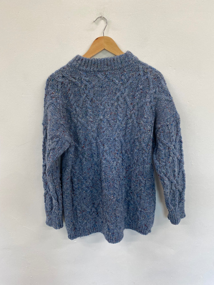 Fabulous McConnel Blue Mix Wool Knit Jumper UK M-L SO001