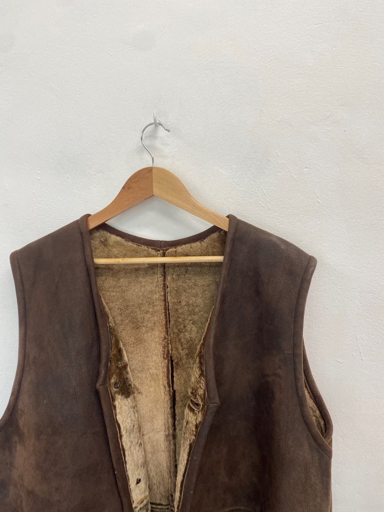 Fabulous KC collection Gilet UK XL Brown country western SO001