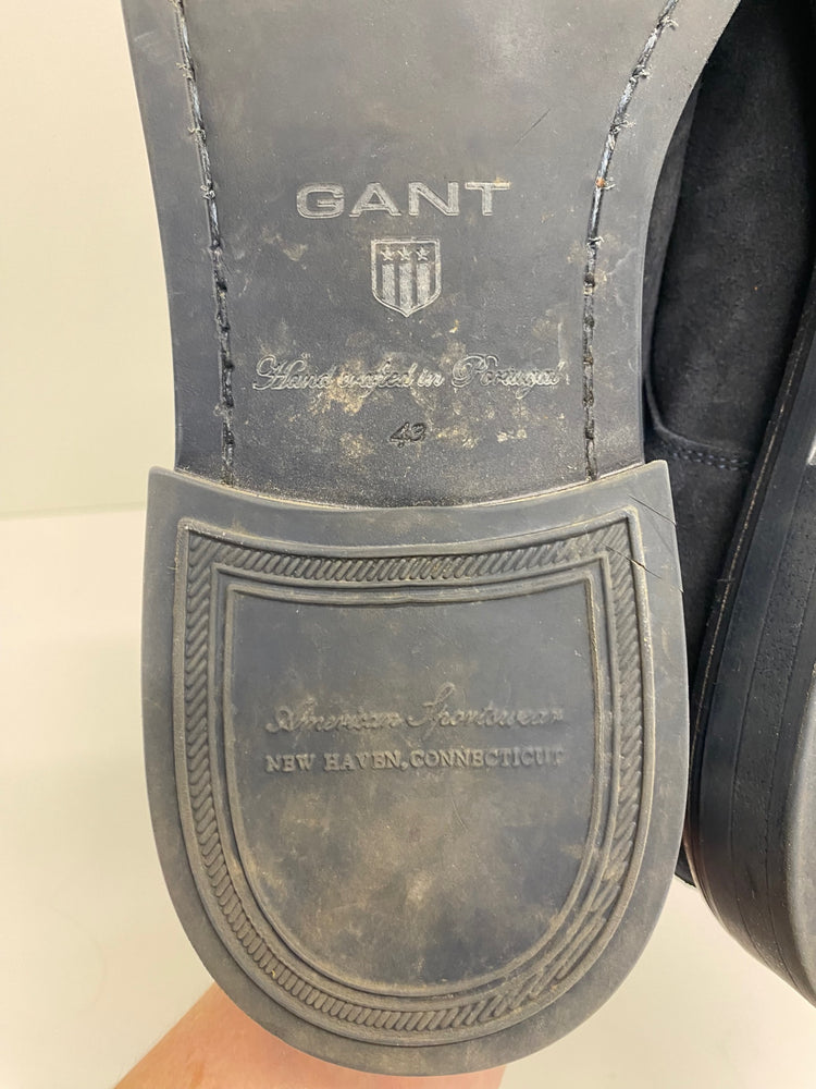 Fabulous GANT suede navy loafers UK9 Dark Blue HD440