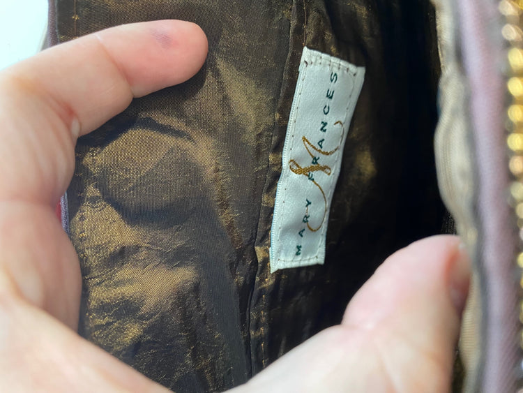 Fabulous Mary Frances Embellished Feather Accent Y2K Vibes Handbag Small NR001