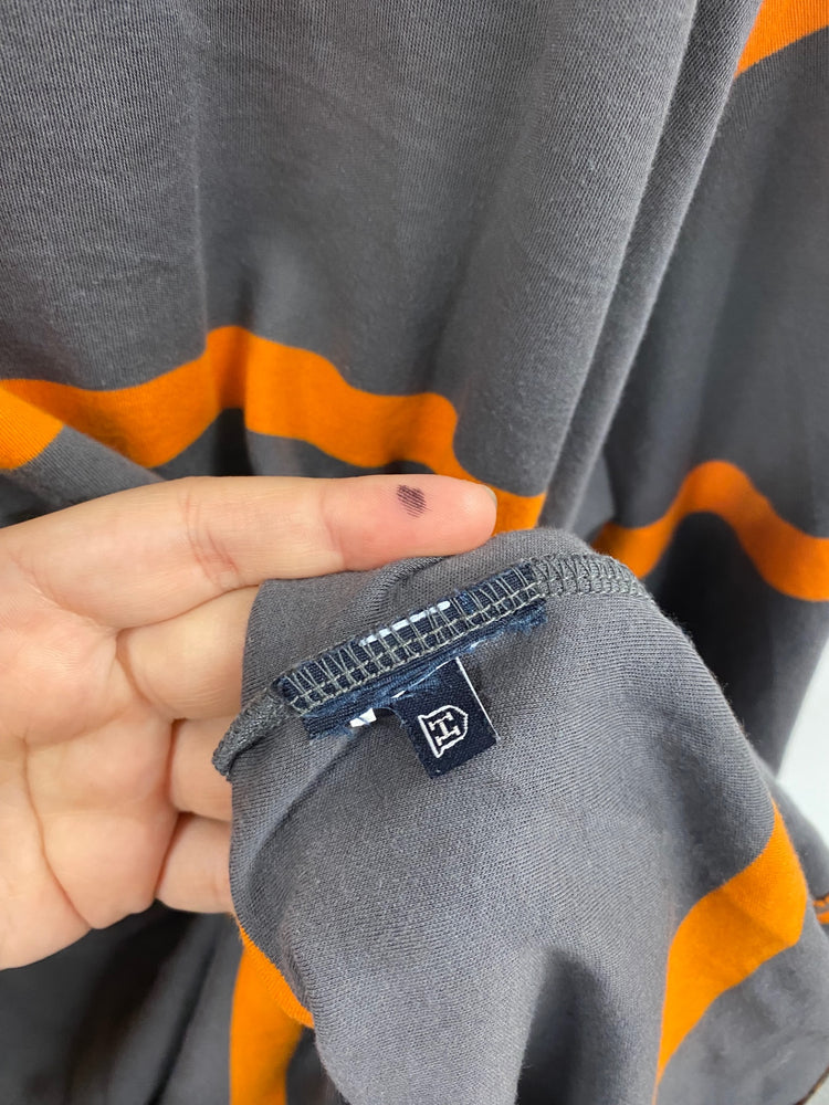 Fabulous Aston Martin by Hackett Grey Orange Stripe Jersey shirt UK XXL NR001