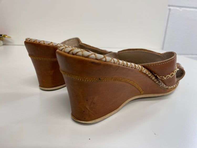 Fabulous Pikolinos Spanish leather boho mule Sandals UK5 Brown NR001