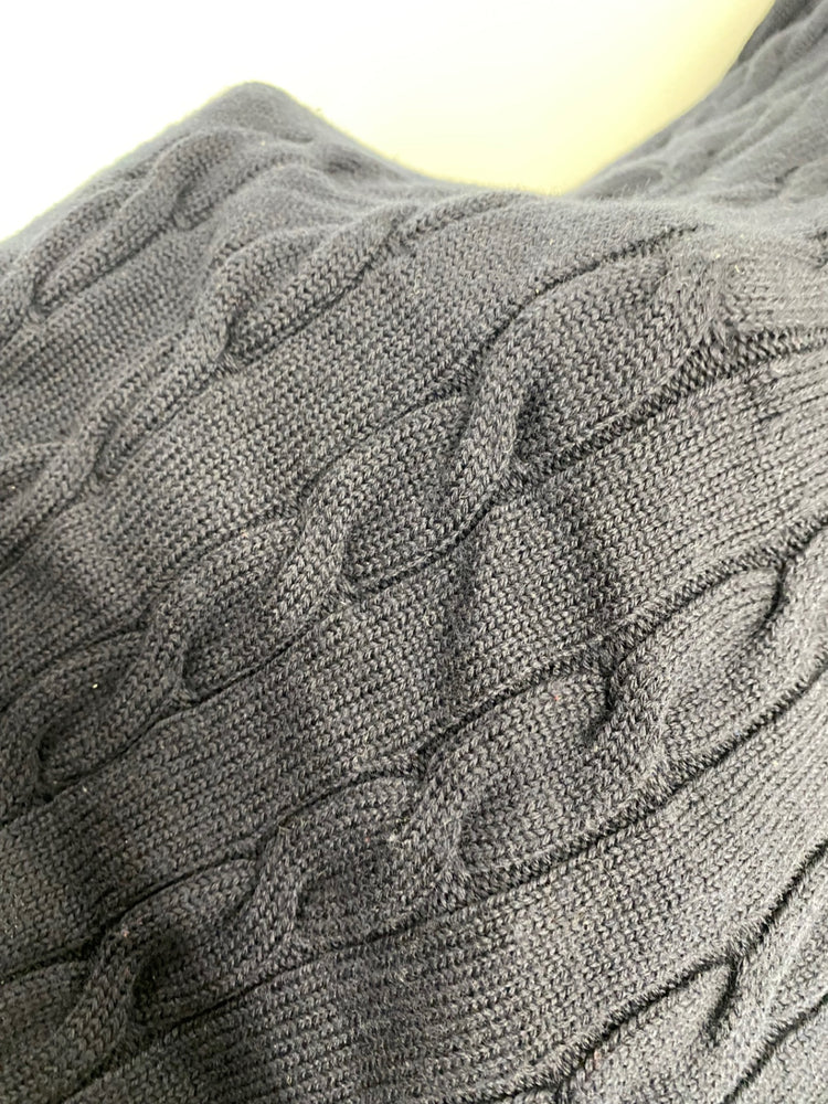 Fabulous Paul&shark Sweater & bag *holed UK L Navy blue wool LO442