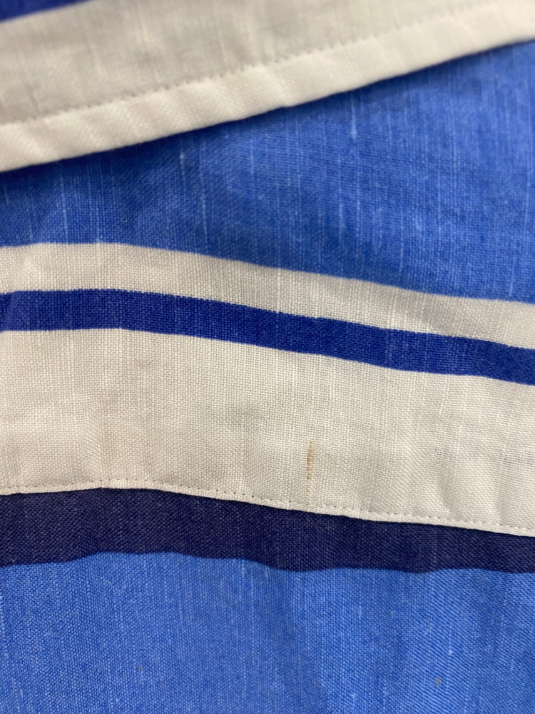 Fabulous Polo Ralph Lauren Blue Mix Stripe Linen Shirt UK L NR001