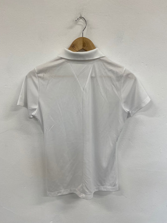 Fabulous NikeGolf White Golfing Polo Shirt UK M LO442