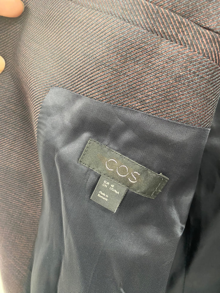 Fabulous Cos Maroon Wool Blend Overcoat UK M EU48 MBM01