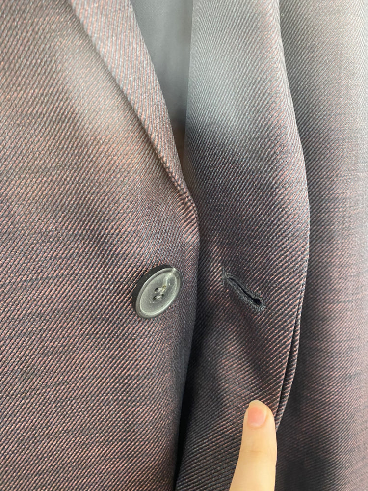 Fabulous Cos Maroon Wool Blend Overcoat UK M EU48 MBM01