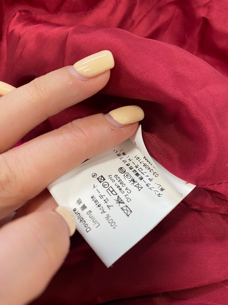 Fabulous Chacok cropped Jacket y2k vibe 1970s Uk 10 Pink floral BT001