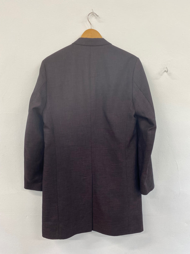 Fabulous Cos Maroon Wool Blend Overcoat UK M EU48 MBM01