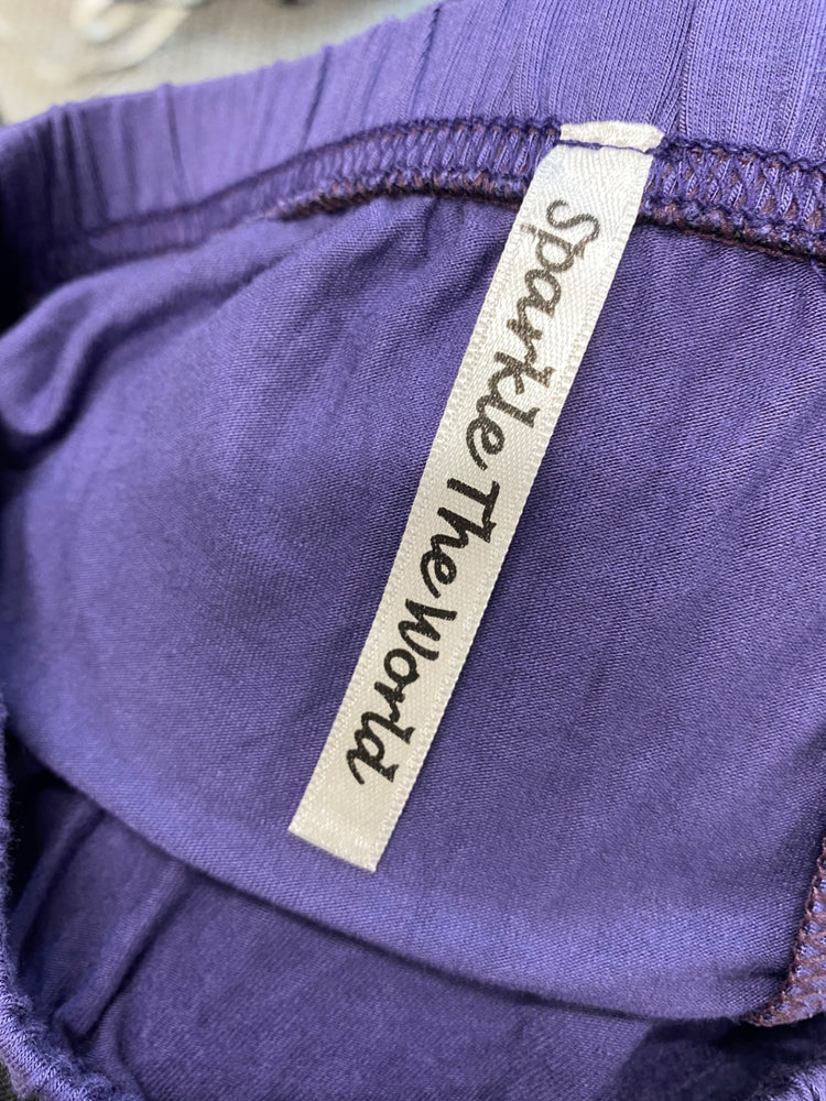 Fabulous Y2K Dream keeper collection midaxi skirt with fairy embroidery UK XS Purple BT001