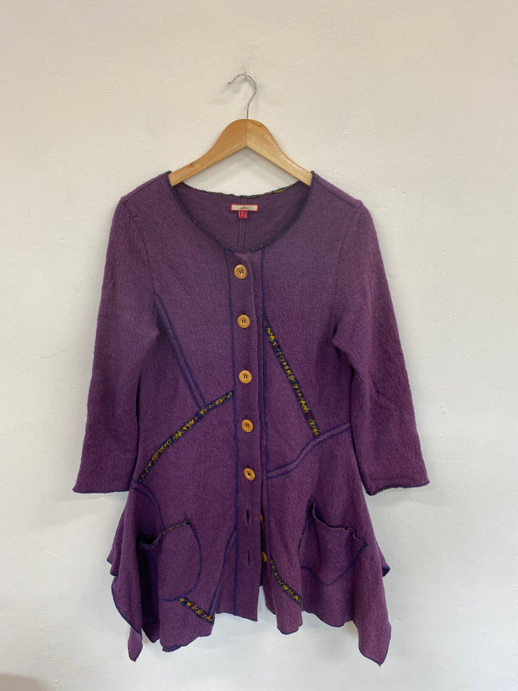 Fabulous Joe Browns Purple Longline Cardigan UK8 MM005