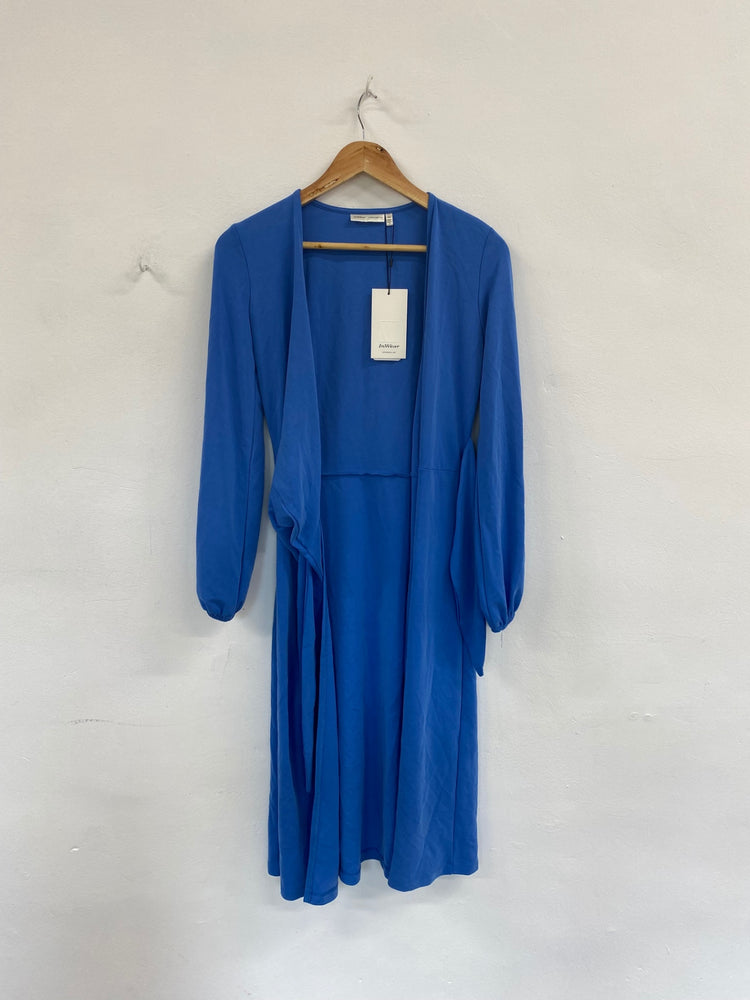 Fabulous InWear Royal Blue Catjal Wrap Dress UK XS CD001