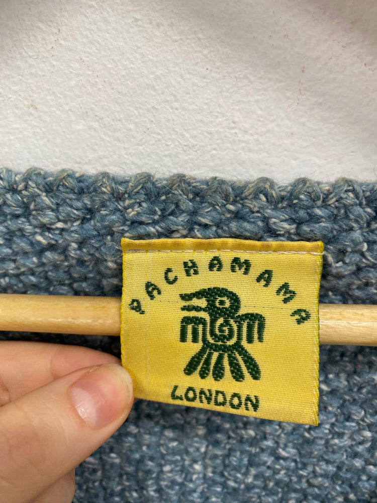 Fabulous Pachamama London Blue Asymmetric Sweater One Size MM005