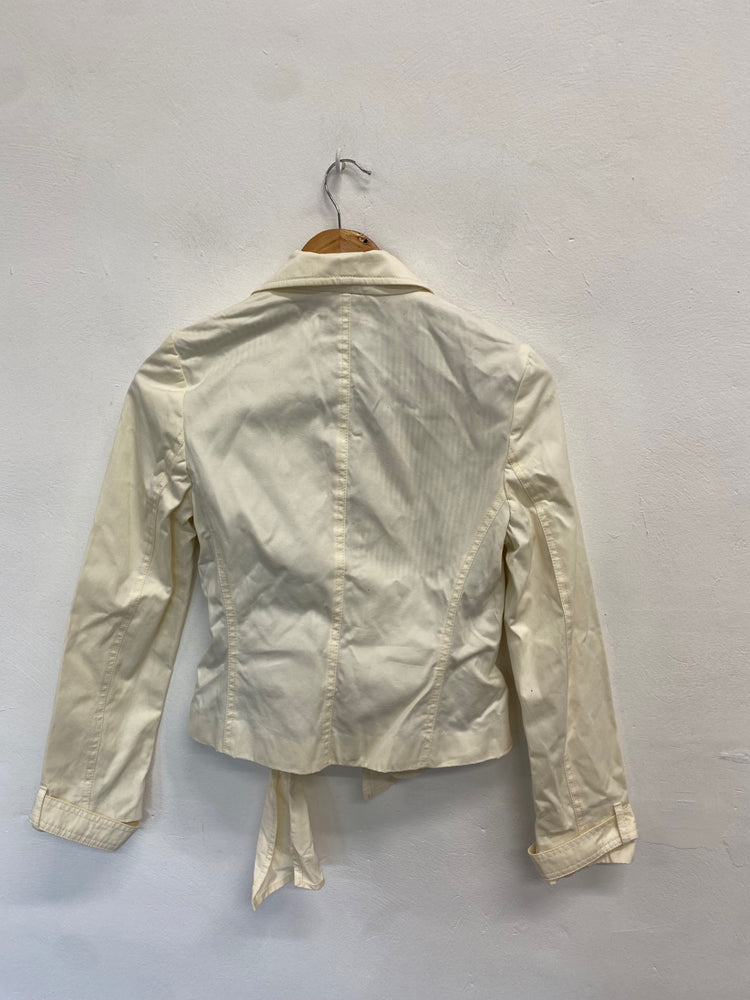 Fabulous y2k crop Full circle Blazer UK S Butter yellow BT001