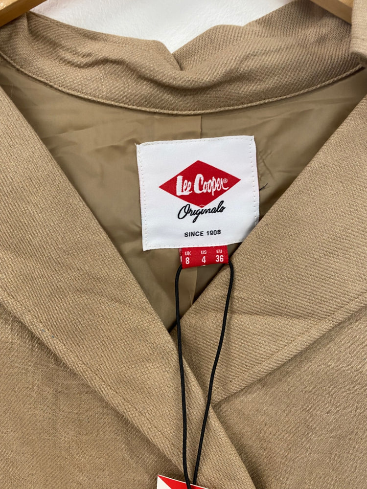 Fabulous Lee Cooper Y2K Silk Blend Trench Coat UK8 BT001