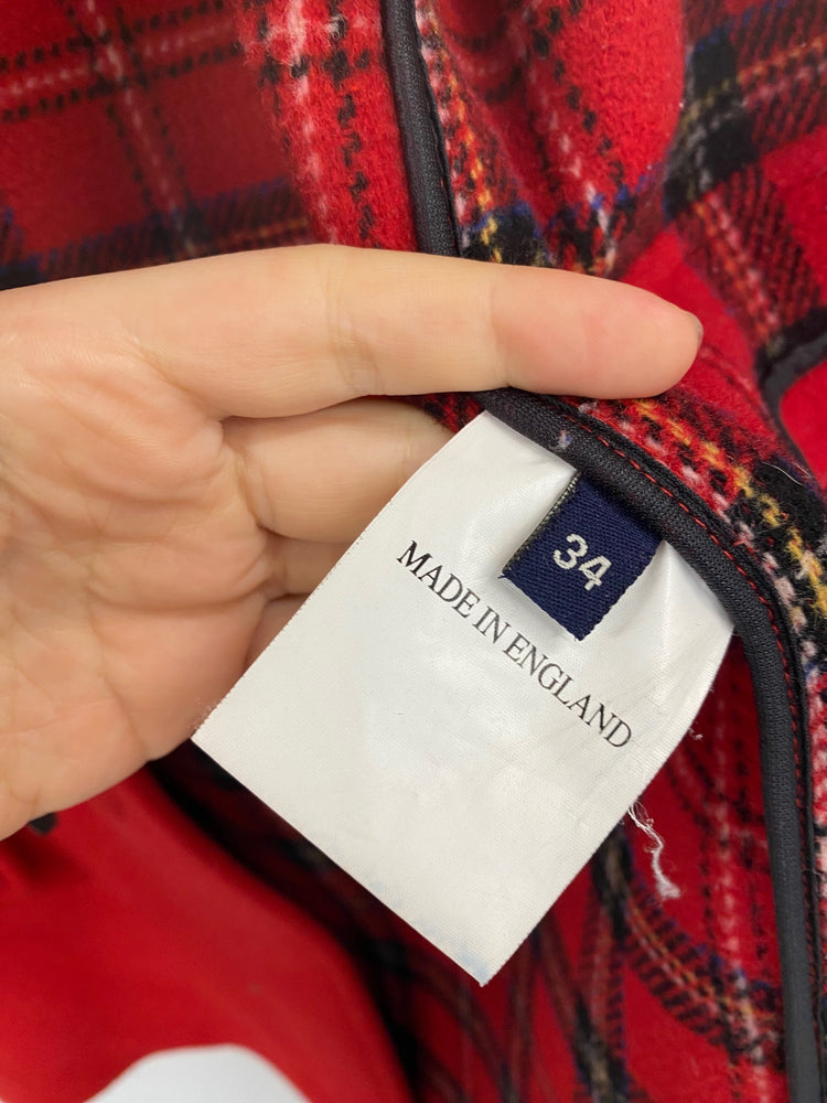 Fabulous John Partridge Vintage Y2K Red Duffle Coat UK8-10 BT001