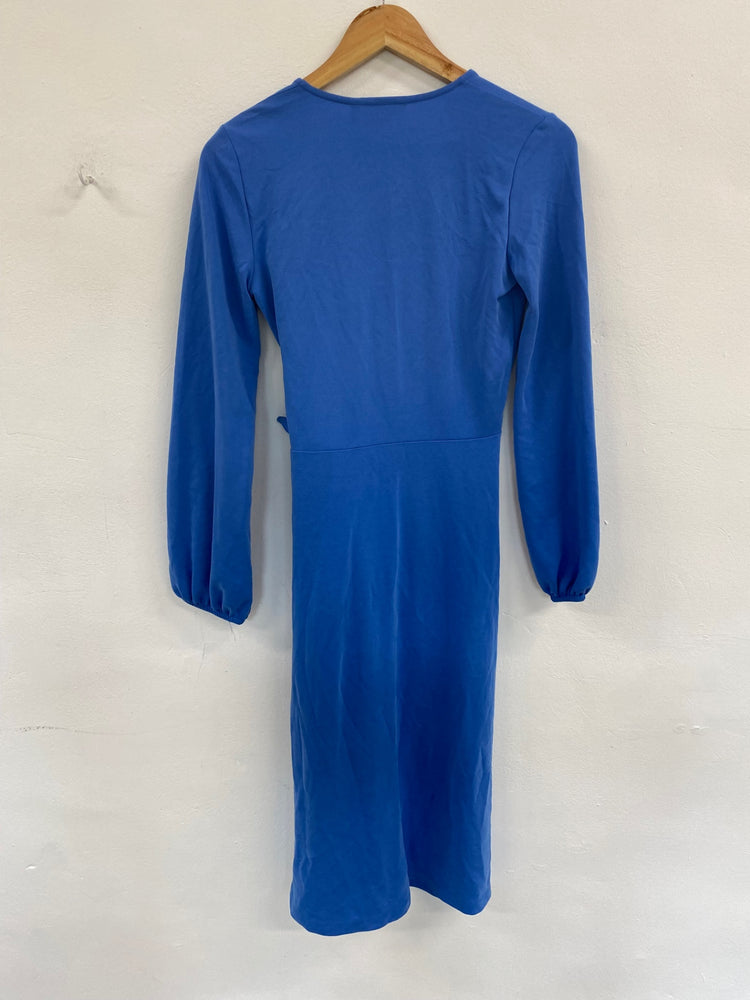 Fabulous InWear Royal Blue Catjal Wrap Dress UK XS CD001