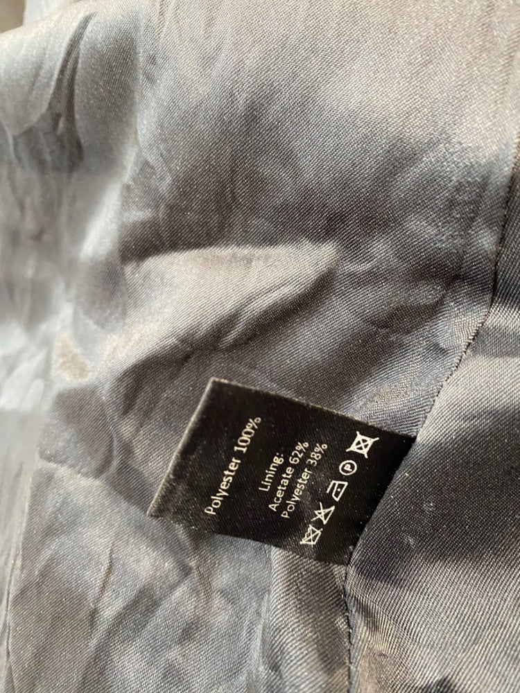 Fabulous The Fold London pleated floral midi Skirt Uk14 Navy Blue CE060