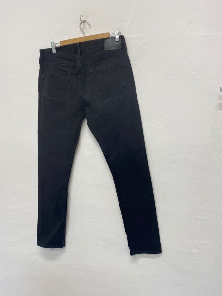 Fabulous All Saints Cigarette classic Jeans W32" Black FS128