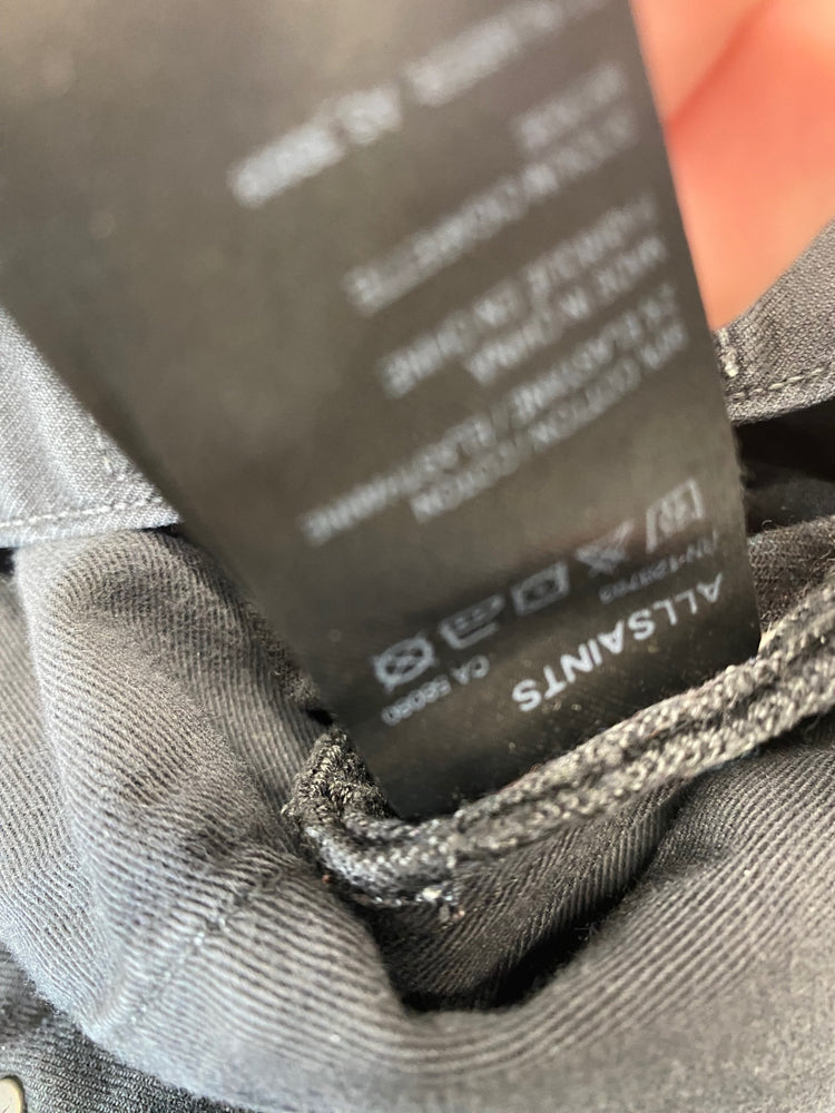 Fabulous All Saints Cigarette classic Jeans W32" Black FS128