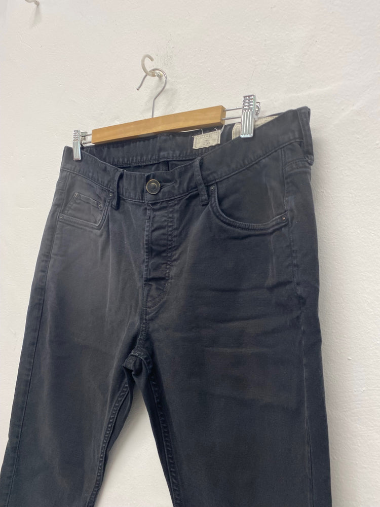 Fabulous All Saints Cigarette classic Jeans W32" Black FS128