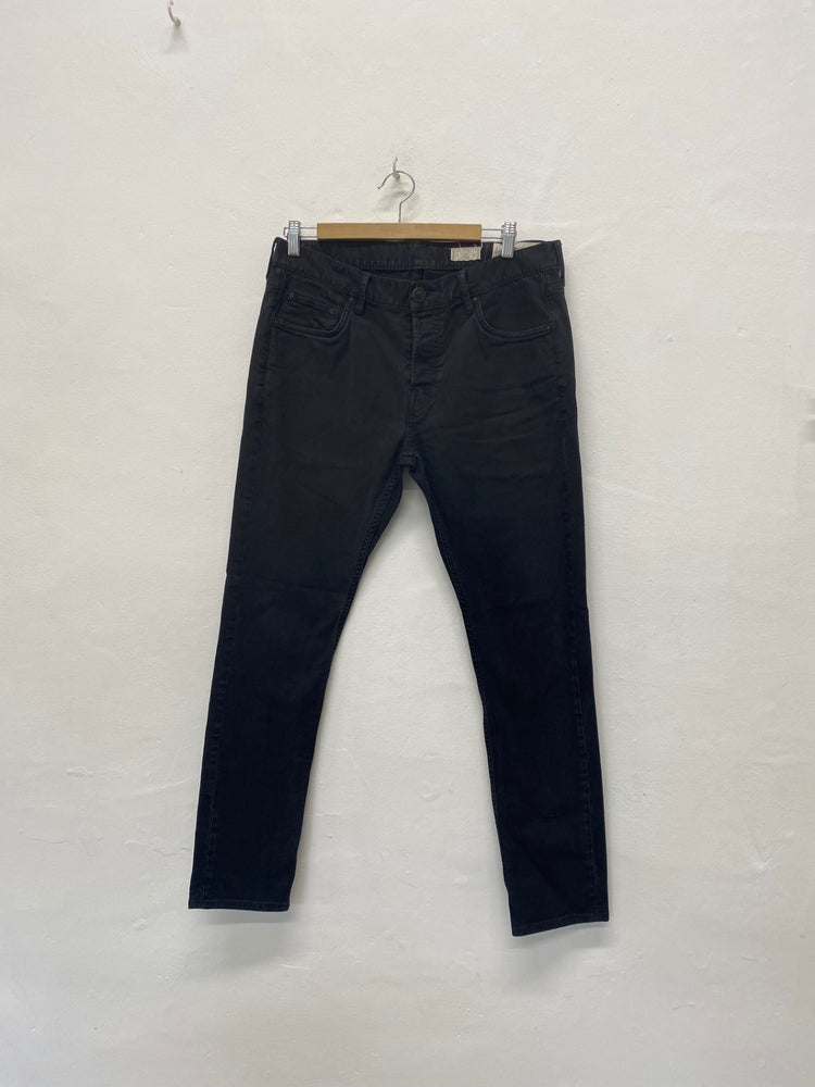 Fabulous All Saints Cigarette classic Jeans W32" Black FS128